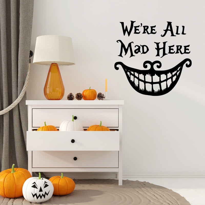 Rotumaty Halloween â€˜Smiling Faceâ€™ Thriller Wall Decals Cool Wall Sticker for Bedroom Living Room Home Decoration Party Wall Art Decor - Image 3